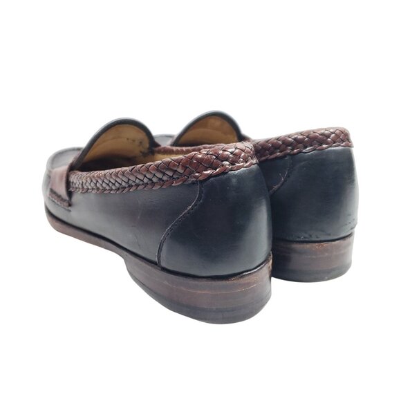 Allen Edmond\'s Men\'s Size 9.5 A Black Brown Penny Loafers main image 5